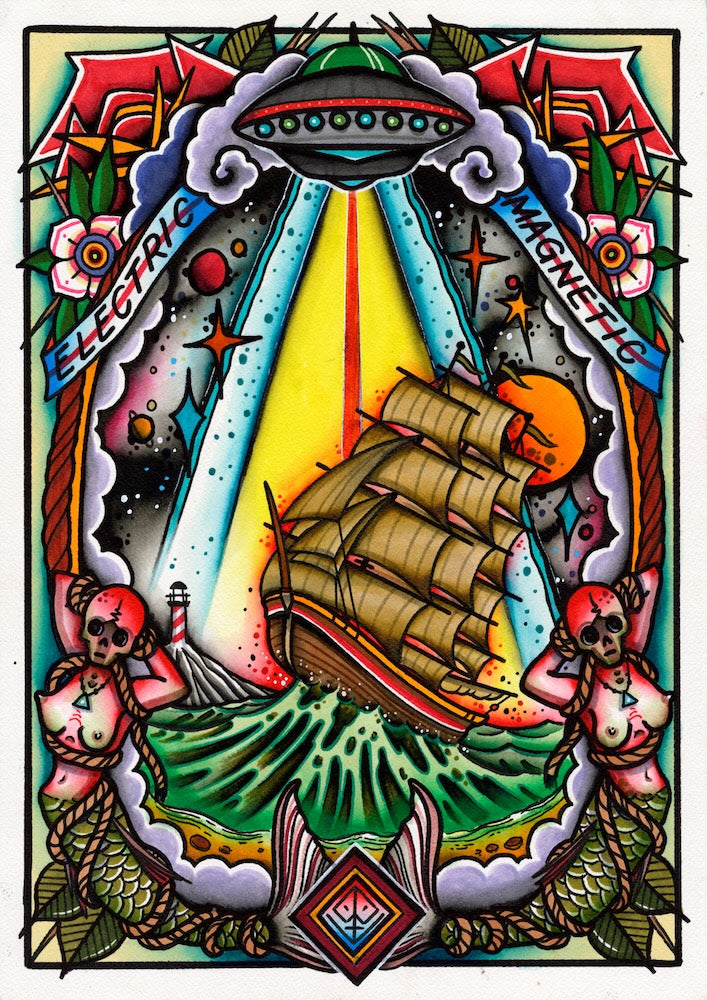 SPACE SHIP PRINT