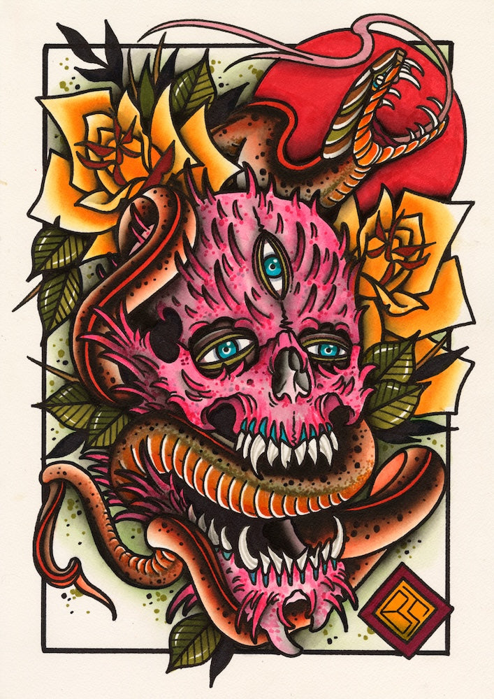 PINK HEAD PRINT