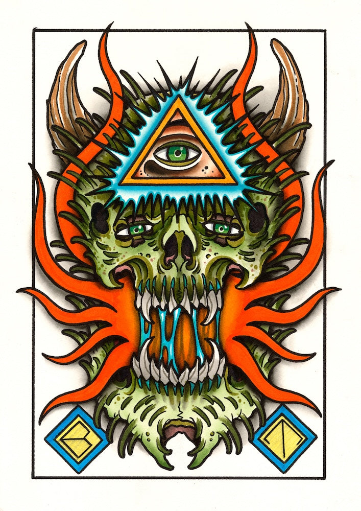 GREEN HEAD PRINT