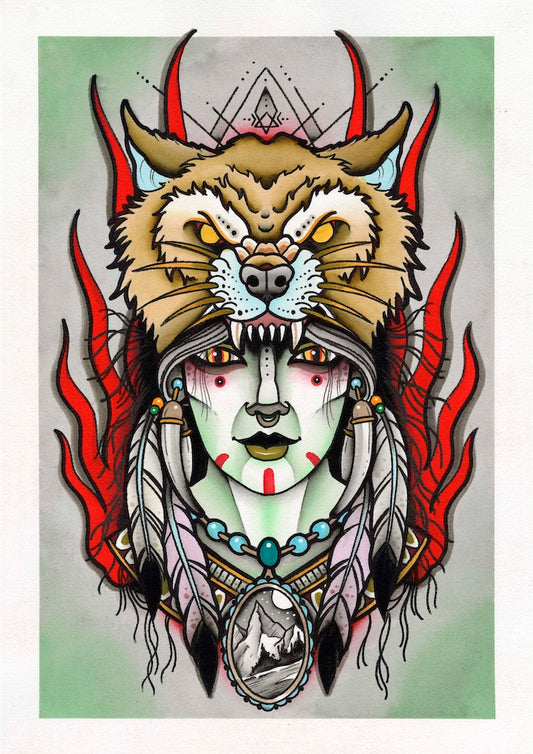 WOLF GIRL PRINT