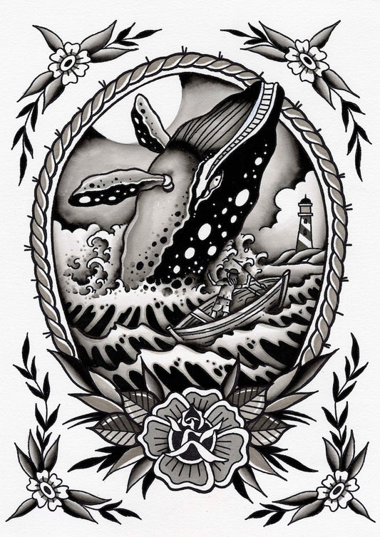 MOBY DICK PRINT